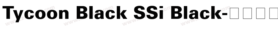 Tycoon Black SSi Black字体转换